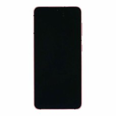 Дисплей Samsung G991 Galaxy S21, з рамкою, з сенсором, Amoled, Рожевий