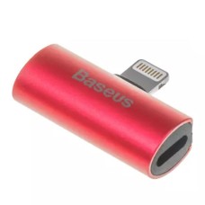 Переходник Baseus CAL46-91 L46 Apple iPhone SE 2022, iPhone 14 Pro Max, iPhone 14 Plus, iPhone 14 Pro, iPhone 14, iPhone 13 Pro, iPhone 13 Mini, iPhone 13, iPhone 13 Pro Max, iPhone 12 Mini, iPhone 12 Pro Max, iPhone 12 Pro, Lightning, Красный