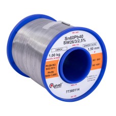 LC60-1.50/1.0 Проволочный припой Sn-60% Pb-40% 1,50мм 1,00кг, 1000 гр.