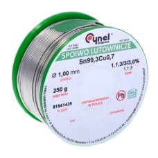 SN99C-1.0/0.25 Проволочный припой Sn99,3Cu0,7 1,0мм 250гр, 250 гр.