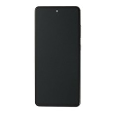 Дисплей Samsung A528 Galaxy A52s, з рамкою, з сенсором, OLED, Срібний