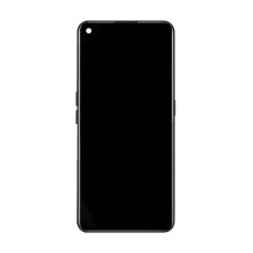 Дисплей OPPO Realme GT Neo 2, OnePlus 9RT, з сенсором, з рамкою, Super Amoled, Чорний