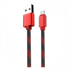 USB кабель LDNIO LS-23, MicroUSB, 1.0 м., Червоний