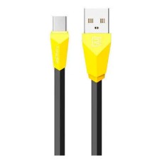 USB кабель Remax RC-030 Aliens, MicroUSB, 1.0 м., Чорний