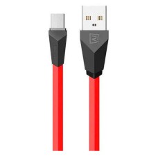 USB кабель Remax RC-030 Aliens, MicroUSB, 1.0 м., Червоний