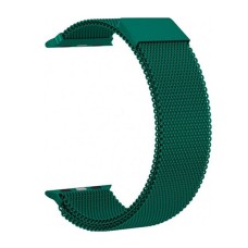 Ремінець Apple Watch 42, Watch 44, Milanese loop, Dark Green, Зелений