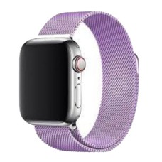 Ремінець Apple Watch 42, Watch 44, Milanese loop, Лавандовий