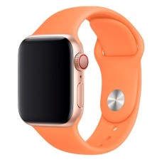 Ремінець Apple Watch 38, Watch 40, Silicone WatchBand, Papaya, Помаранчевий