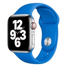 Ремінець Apple Watch 38, Watch 40, Silicone WatchBand, Capri Blue, Синій