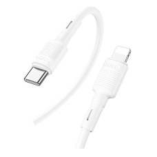 USB кабель Hoco X83 Apple iPhone SE 2022, iPhone 14 Pro Max, iPhone 14 Plus, iPhone 14 Pro, iPhone 14, iPhone 13 Pro, iPhone 13 Mini, iPhone 13, iPhone 13 Pro Max, iPhone 12 Mini, iPhone 12 Pro Max, iPhone 12 Pro, Lightning, 1.0 м., Білий