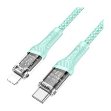 USB кабель Hoco U111 Apple iPhone SE 2022, iPhone 14 Pro Max, iPhone 14 Plus, iPhone 14 Pro, iPhone 14, iPhone 13 Pro, iPhone 13 Mini, iPhone 13, iPhone 13 Pro Max, iPhone 12 Mini, iPhone 12 Pro Max, iPhone 12 Pro, Lightning, 1.2 м., Серый