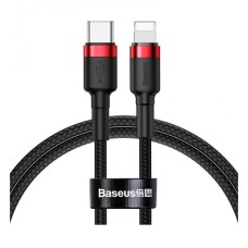 USB кабель Baseus CATLKLF-91 Cafule Apple iPhone SE 2022, iPhone 14 Pro Max, iPhone 14 Plus, iPhone 14 Pro, iPhone 14, iPhone 13 Pro, iPhone 13 Mini, iPhone 13, iPhone 13 Pro Max, iPhone 12 Mini, iPhone 12 Pro Max, Lightning, 1.0 м., Черный