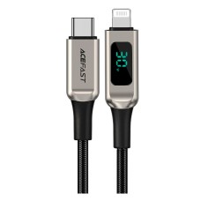USB кабель Acefast C6-01 Apple iPhone SE 2022, iPhone 14 Pro Max, iPhone 14 Plus, iPhone 14 Pro, iPhone 14, iPhone 13 Pro, iPhone 13 Mini, iPhone 13, iPhone 13 Pro Max, iPhone 12 Mini, iPhone 12 Pro Max, Lightning, 1.2 м., Серебряный