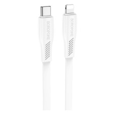 USB кабель Borofone BX85 Apple iPhone SE 2022, iPhone 14 Pro Max, iPhone 14 Plus, iPhone 14 Pro, iPhone 14, iPhone 13 Pro, iPhone 13 Mini, iPhone 13, iPhone 13 Pro Max, iPhone 12 Mini, iPhone 12 Pro Max, iPhone 12 Pro, Lightning, 1.0 м., Белый