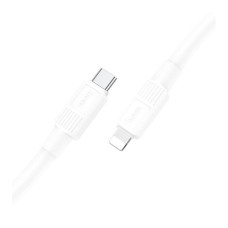 USB кабель Hoco X84 Apple iPhone SE 2022, iPhone 14 Pro Max, iPhone 14 Plus, iPhone 14 Pro, iPhone 14, iPhone 13 Pro, iPhone 13 Mini, iPhone 13, iPhone 13 Pro Max, iPhone 12 Mini, iPhone 12 Pro Max, iPhone 12 Pro, Lightning, 1.0 м., Білий