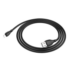 USB кабель Hoco X61 Apple iPhone SE 2022, iPhone 14 Pro Max, iPhone 14 Plus, iPhone 14 Pro, iPhone 14, iPhone 13 Pro, iPhone 13 Mini, iPhone 13, iPhone 13 Pro Max, iPhone 12 Mini, iPhone 12 Pro Max, iPhone 12 Pro, Lightning, 1.0 м., Чорний