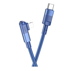 USB кабель Hoco U108 Apple iPhone SE 2022, iPhone 14 Pro Max, iPhone 14 Plus, iPhone 14 Pro, iPhone 14, iPhone 13 Pro, iPhone 13 Mini, iPhone 13, iPhone 13 Pro Max, iPhone 12 Mini, iPhone 12 Pro Max, iPhone 12 Pro, Lightning, 2.0 м., Синий
