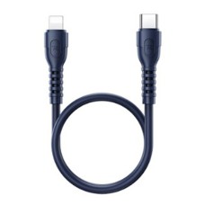 USB кабель Remax RC-C022 Apple iPhone SE 2022, iPhone 14 Pro Max, iPhone 14 Plus, iPhone 14 Pro, iPhone 14, iPhone 13 Pro, iPhone 13 Mini, iPhone 13, iPhone 13 Pro Max, iPhone 12 Mini, iPhone 12 Pro Max, iPhone 12 Pro, Lightning, 0.3 м., Синій