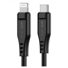 USB кабель Acefast C3-01 Apple iPhone SE 2022, iPhone 14 Pro Max, iPhone 14 Plus, iPhone 14 Pro, iPhone 14, iPhone 13 Pro, iPhone 13 Mini, iPhone 13, iPhone 13 Pro Max, iPhone 12 Mini, iPhone 12 Pro Max, iPhone 12 Pro, Lightning, 1.2 м., Чорний