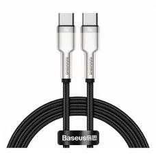 USB кабель Baseus CATJK-C01 Cafule Metal, Type-C, 1.0 м., Черный