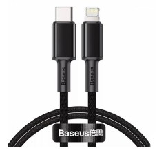 USB кабель Baseus CATLGD-A01 High Density Braided Apple iPhone SE 2022, iPhone 14 Pro Max, iPhone 14 Plus, iPhone 14 Pro, iPhone 14, iPhone 13 Pro, iPhone 13 Mini, iPhone 13, iPhone 13 Pro Max, iPhone 12 Mini, Lightning, 2.0 м., Черный