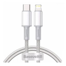 USB кабель Baseus CATLGD-A02 High Density Braided Apple iPhone SE 2022, iPhone 14 Pro Max, iPhone 14 Plus, iPhone 14 Pro, iPhone 14, iPhone 13 Pro, iPhone 13 Mini, iPhone 13, iPhone 13 Pro Max, iPhone 12 Mini, Lightning, 2.0 м., Белый