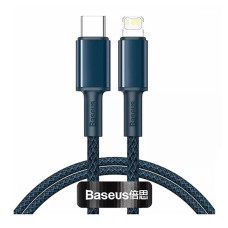 USB кабель Baseus CATLGD-A03 High Density Braided Apple iPhone SE 2022, iPhone 14 Pro Max, iPhone 14 Plus, iPhone 14 Pro, iPhone 14, iPhone 13 Pro, iPhone 13 Mini, iPhone 13, iPhone 13 Pro Max, iPhone 12 Mini, Lightning, 2.0 м., Синий
