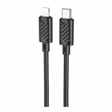 USB кабель Hoco X88 Apple iPhone SE 2022, iPhone 14 Pro Max, iPhone 14 Plus, iPhone 14 Pro, iPhone 14, iPhone 13 Pro, iPhone 13 Mini, iPhone 13, iPhone 13 Pro Max, iPhone 12 Mini, iPhone 12 Pro Max, iPhone 12 Pro, Lightning, 1.0 м., Чорний