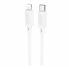 USB кабель Hoco X88 Apple iPhone SE 2022, iPhone 14 Pro Max, iPhone 14 Plus, iPhone 14 Pro, iPhone 14, iPhone 13 Pro, iPhone 13 Mini, iPhone 13, iPhone 13 Pro Max, iPhone 12 Mini, iPhone 12 Pro Max, iPhone 12 Pro, Lightning, 1.0 м., Білий