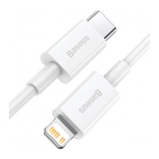 USB кабель Baseus CATLYS-A01 Superior Series Apple iPhone SE 2022, iPhone 14 Pro Max, iPhone 14 Plus, iPhone 14 Pro, iPhone 14, iPhone 13 Pro, iPhone 13 Mini, iPhone 13, iPhone 13 Pro Max, iPhone 12 Mini, Lightning, 1.0 м., Белый