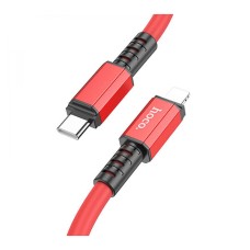 USB кабель Hoco X85 Apple iPhone SE 2022, iPhone 14 Pro Max, iPhone 14 Plus, iPhone 14 Pro, iPhone 14, iPhone 13 Pro, iPhone 13 Mini, iPhone 13, iPhone 13 Pro Max, iPhone 12 Mini, iPhone 12 Pro Max, iPhone 12 Pro, Lightning, 1.0 м., Червоний