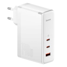 Мережевий зарядний пристрій Baseus CCGP100202 GaN5 Pro, Type-C, з кабелем, Білий