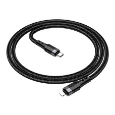 USB кабель Borofone BU35 Apple iPhone SE 2022, iPhone 14 Pro Max, iPhone 14 Plus, iPhone 14 Pro, iPhone 14, iPhone 13 Pro, iPhone 13 Mini, iPhone 13, iPhone 13 Pro Max, iPhone 12 Mini, iPhone 12 Pro Max, iPhone 12 Pro, Lightning, 1.2 м., Чорний
