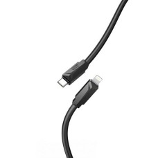 USB кабель XO NB-Q233A Apple iPhone SE 2022, iPhone 14 Pro Max, iPhone 14 Plus, iPhone 14 Pro, iPhone 14, iPhone 13 Pro, iPhone 13 Mini, iPhone 13, iPhone 13 Pro Max, iPhone 12 Mini, iPhone 12 Pro Max, iPhone 12 Pro, Lightning, 1.0 м., Чорний