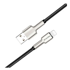 USB кабель ColorWay CBUL046 Apple iPhone SE 2022, iPhone 14 Pro Max, iPhone 14 Plus, iPhone 14 Pro, iPhone 14, iPhone 13 Pro, iPhone 13 Mini, iPhone 13, iPhone 13 Pro Max, iPhone 12 Mini, iPhone 12 Pro Max, Lightning, 1.0 м., Черный