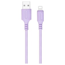 USB кабель ColorWay CBUL044 Apple iPhone SE 2022, iPhone 14 Pro Max, iPhone 14 Plus, iPhone 14 Pro, iPhone 14, iPhone 13 Pro, iPhone 13 Mini, iPhone 13, iPhone 13 Pro Max, iPhone 12 Mini, iPhone 12 Pro Max, Lightning, 1.0 м., Фиолетовый