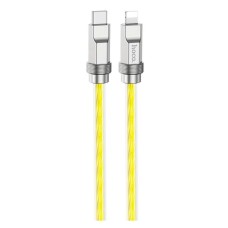 USB кабель Hoco U113 Solid Silicone Apple iPhone SE 2022, iPhone 14 Pro Max, iPhone 14 Plus, iPhone 14 Pro, iPhone 14, iPhone 13 Pro, iPhone 13 Mini, iPhone 13, iPhone 13 Pro Max, iPhone 12 Mini, iPhone 12 Pro Max, Lightning, 1.0 м., Золотой
