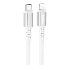 USB кабель Hoco X85 Apple iPhone SE 2022, iPhone 14 Pro Max, iPhone 14 Plus, iPhone 14 Pro, iPhone 14, iPhone 13 Pro, iPhone 13 Mini, iPhone 13, iPhone 13 Pro Max, iPhone 12 Mini, iPhone 12 Pro Max, iPhone 12 Pro, Lightning, 1.0 м., Білий
