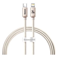USB кабель Baseus CAJY001304 Crystal Shine Series Apple iPhone SE 2022, iPhone 14 Pro Max, iPhone 14 Plus, iPhone 14 Pro, iPhone 14, iPhone 13 Pro, iPhone 13 Mini, iPhone 13, iPhone 13 Pro Max, iPhone 12 Mini, Lightning, 1.2 м., Рожевий