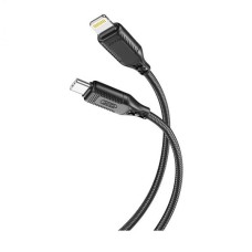 USB кабель XO NB-Q236A Apple iPhone SE 2022, iPhone 14 Pro Max, iPhone 14 Plus, iPhone 14 Pro, iPhone 14, iPhone 13 Pro, iPhone 13 Mini, iPhone 13, iPhone 13 Pro Max, iPhone 12 Mini, iPhone 12 Pro Max, iPhone 12 Pro, Lightning, 1.0 м., Чорний