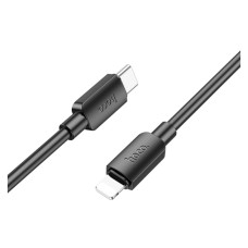 USB кабель Hoco X96 Apple iPhone SE 2022, iPhone 14 Pro Max, iPhone 14 Plus, iPhone 14 Pro, iPhone 14, iPhone 13 Pro, iPhone 13 Mini, iPhone 13, iPhone 13 Pro Max, iPhone 12 Mini, iPhone 12 Pro Max, iPhone 12 Pro, Lightning, 1.0 м., Чорний