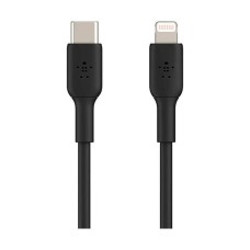 USB кабель Belkin PVC CAA003BT1MBK Apple iPhone SE 2022, iPhone 14 Pro Max, iPhone 14 Plus, iPhone 14 Pro, iPhone 14, iPhone 13 Pro, iPhone 13 Mini, iPhone 13, iPhone 13 Pro Max, iPhone 12 Mini, iPhone 12 Pro Max, Lightning, 1.0 м., Чорний