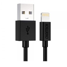 USB кабель Choetech IP0027-BK Apple iPhone SE 2022, iPhone 14 Pro Max, iPhone 14 Plus, iPhone 14 Pro, iPhone 14, iPhone 13 Pro, iPhone 13 Mini, iPhone 13, iPhone 13 Pro Max, iPhone 12 Mini, iPhone 12 Pro Max, Lightning, 1.8 м., Чорний