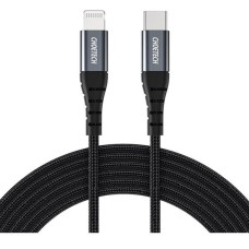 USB кабель Choetech IP0041-BK Apple iPhone SE 2022, iPhone 14 Pro Max, iPhone 14 Plus, iPhone 14 Pro, iPhone 14, iPhone 13 Pro, iPhone 13 Mini, iPhone 13, iPhone 13 Pro Max, iPhone 12 Mini, iPhone 12 Pro Max, Lightning, Type-C, 2.0 м., Чорний