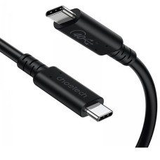 USB кабель Choetech XCC-1028-BK, Type-C, 0.8 м., Чорний