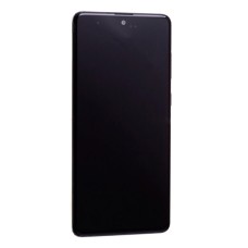 Дисплей Samsung N770 Galaxy Note 10 Lite, з сенсором, з рамкою, OLED, Чорний