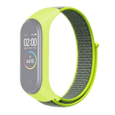 Ремінець Xiaomi Mi Band 7, BeCover Nylon, Lime-Gray, Сірий