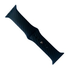 Ремінець Apple Watch 42, Watch 44, Silicone WatchBand, Carbon, Чорний