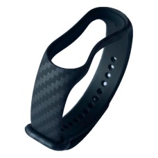 Ремінець Xiaomi Mi Band 5, Mi Band 6, Silicone Band, Carbon, Чорний