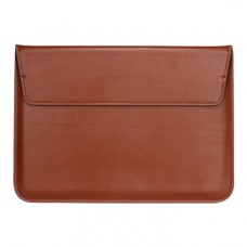 Чохол Apple MacBook Pro 15.4, Leather Case PU, Коричневий